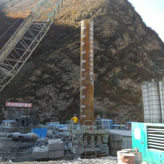 中铁三局兰成铁路项目深基础桩基